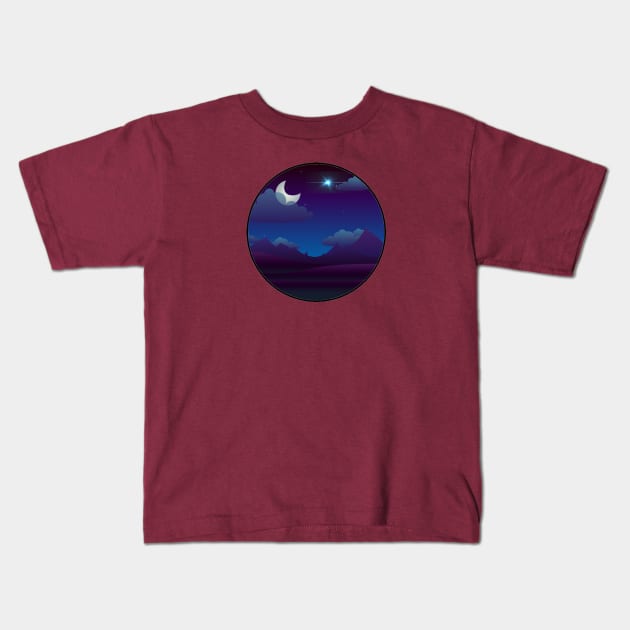 Night time, Chill time Kids T-Shirt by O&L Streetwear